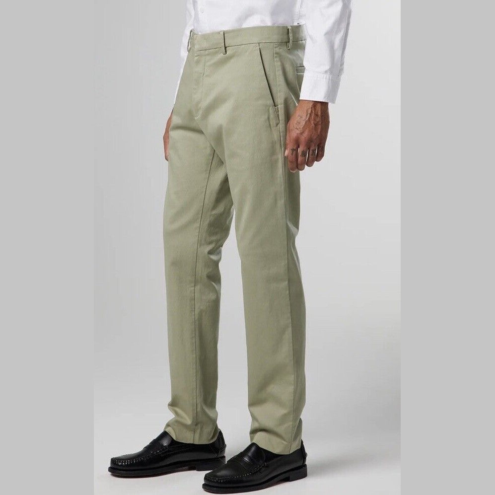$230 No Nationality NNo7 Men’s Theo Regular Fit Organic Cotton Oil Green 29Wx32L