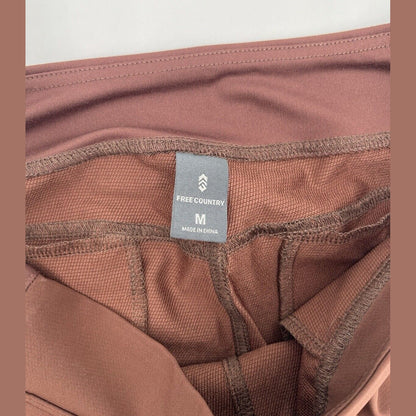 $85 Free Country Women's Get Out There Convertible Pants to Shorts-Cocoa-Medium