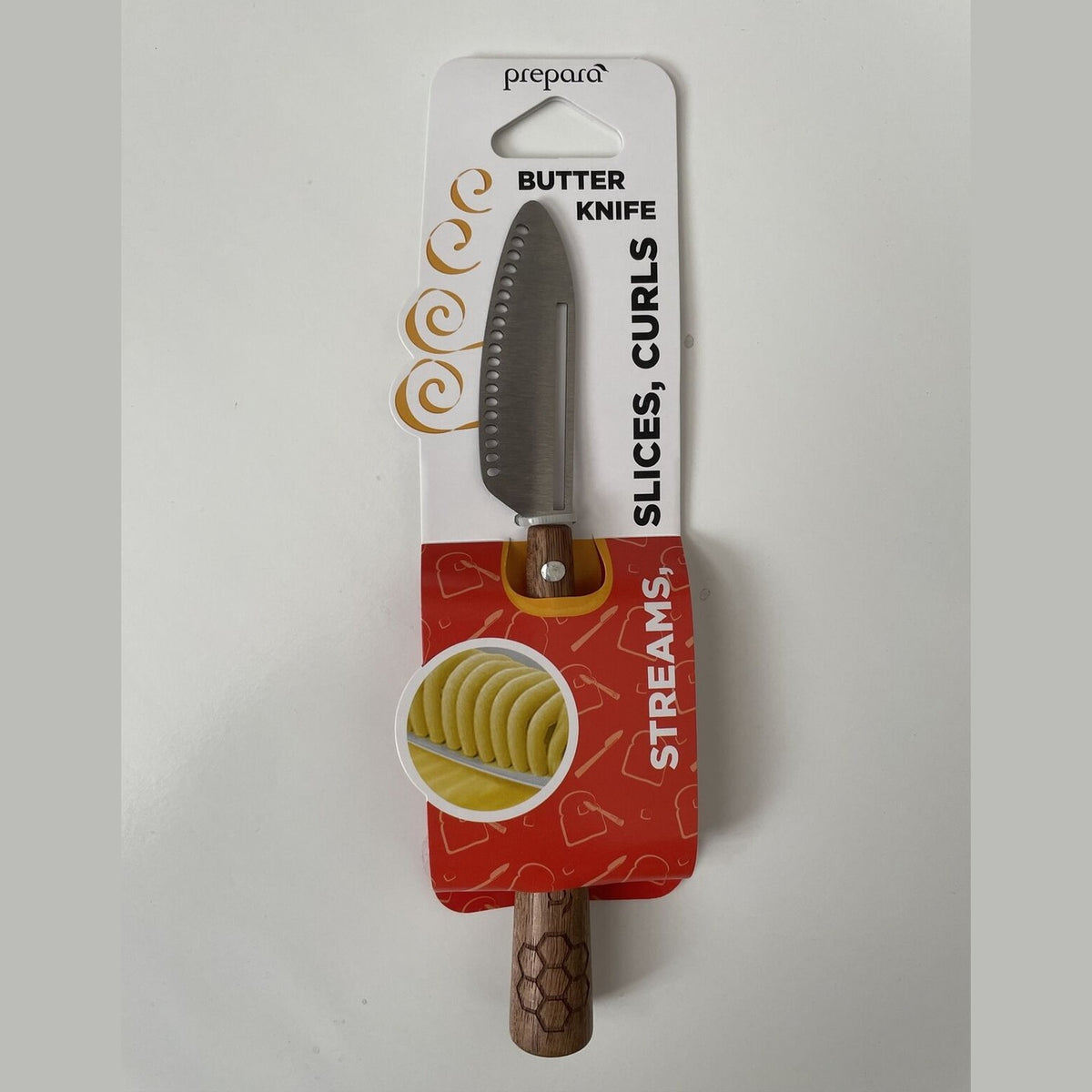 Prepara Butter Spreader Knife Stainless Steel Blade & Acacia Wood Handle