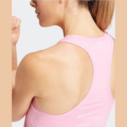 Adidas Women’s Train Essentials Racerback Tank Top - Bliss Pink- Medium - NWT