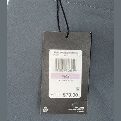 Under Armor Men’s Wicking Golf Flat Front Tech Pants-Pitch Gray-Size 32W 32L-New