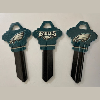 Lot 3 Keys House / Office Blank Keys SC 1 -  3 Philadelphia Eagles