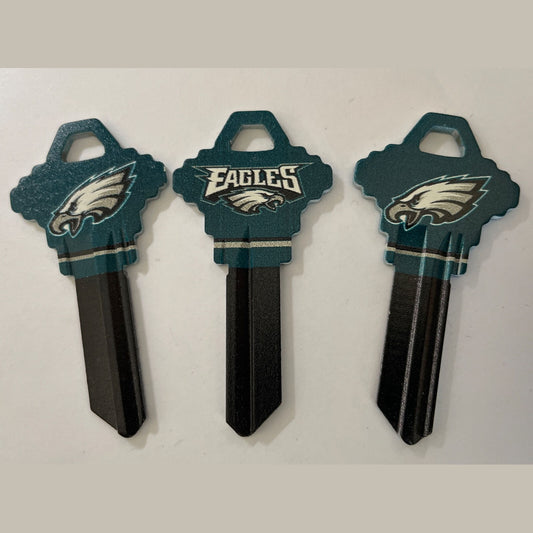 Lot 3 Keys House / Office Blank Keys SC 1 -  3 Philadelphia Eagles