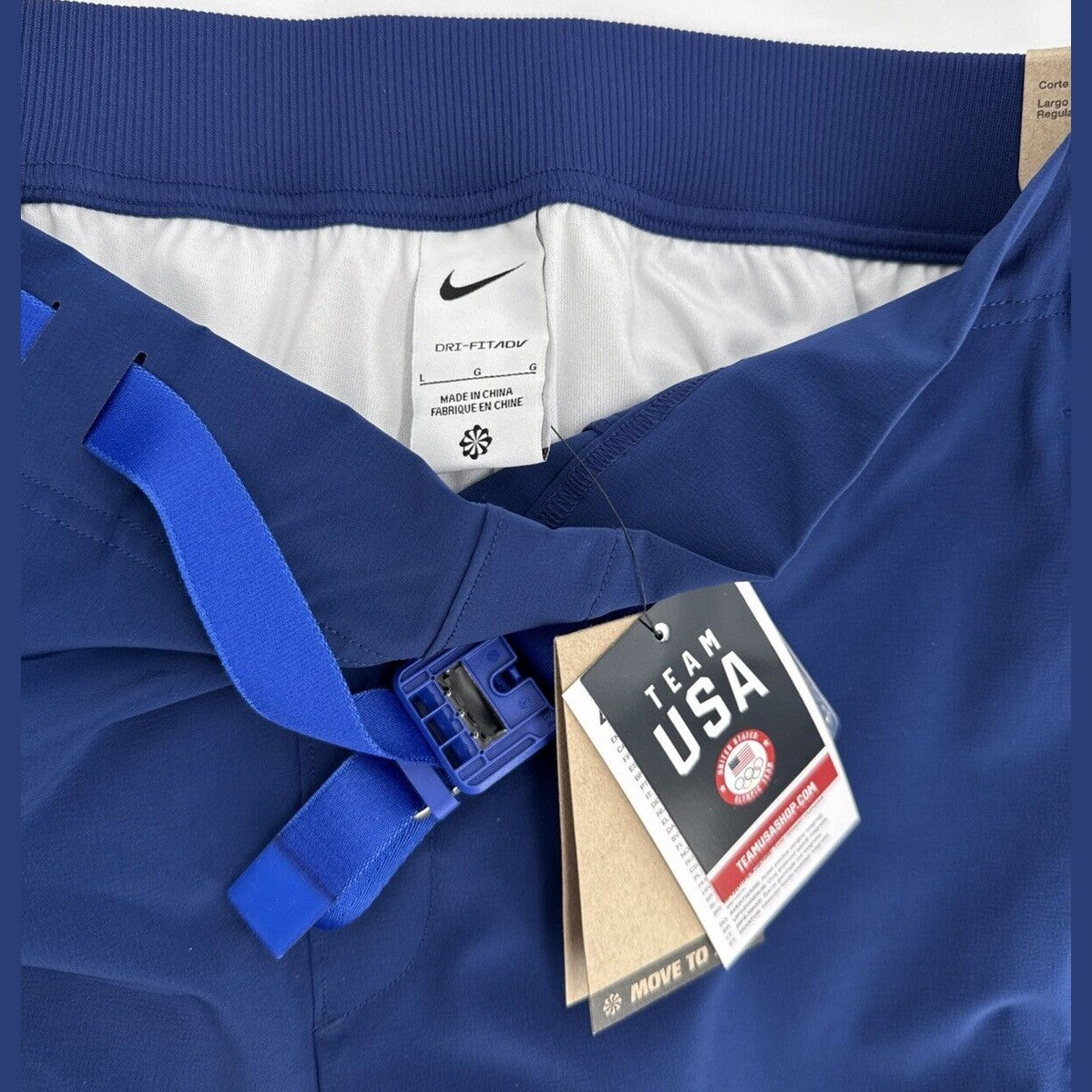 $300 Nike Women’s Olympics 2024 Team USA Pants DZ3574-492- Blue- Large -New Tags