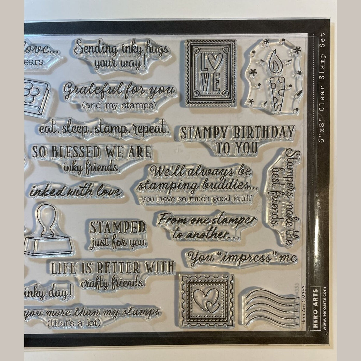 Hero Arts Poly Clear Stamps CM353 - 6" x 8" set - Best Price