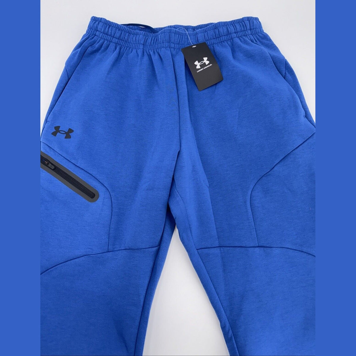 $100 Under Armour Men’s UA Unstoppable Fleece Joggers 1379808-432- Blue-Medium