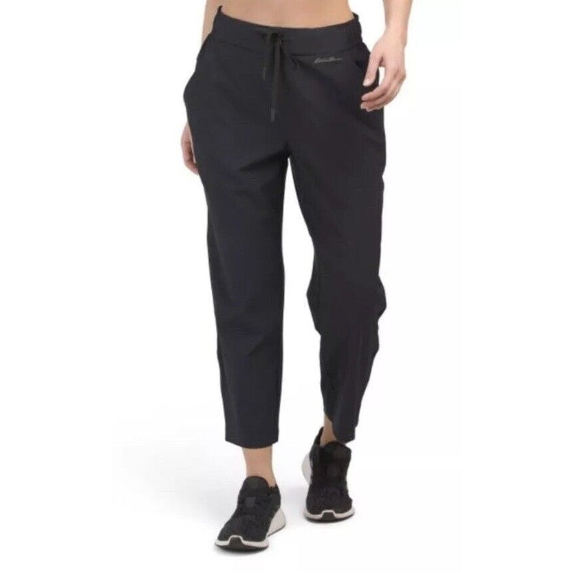 $70 Eddie Bauer Women’s Rapids Capri Pants Lightweight-Black- Size: Medium-NWT