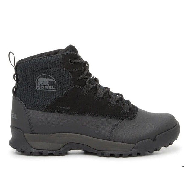 $140 Sorel Men's Buxton Winter Boots Waterproof Insulated- Black- Size: 10M-New