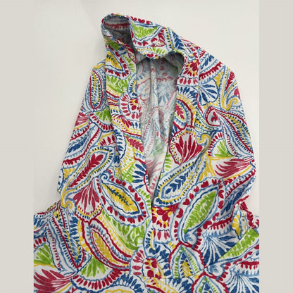 $110 IBKUL Women’s Massie Print Long Sleeve Hoody -Watermelon Multi-Small-New