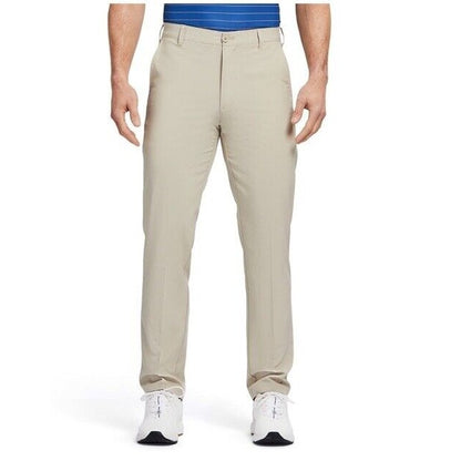 IZOD Men’s Golf Swingflex Straight-FitFlat-Front Pants -Real Khaki- 34W 30L