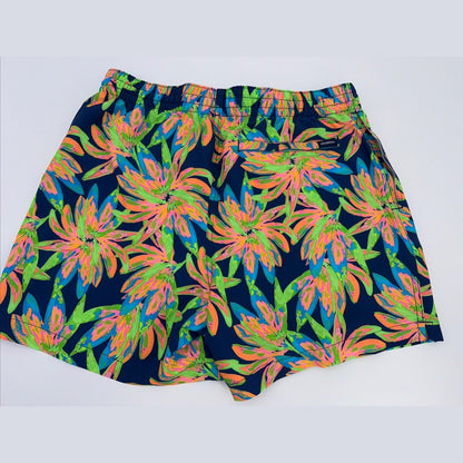 $70 Chubbies The Ocean Flowers 5.5" Inseam Swim Trunks-Multi -Medium-New Tag