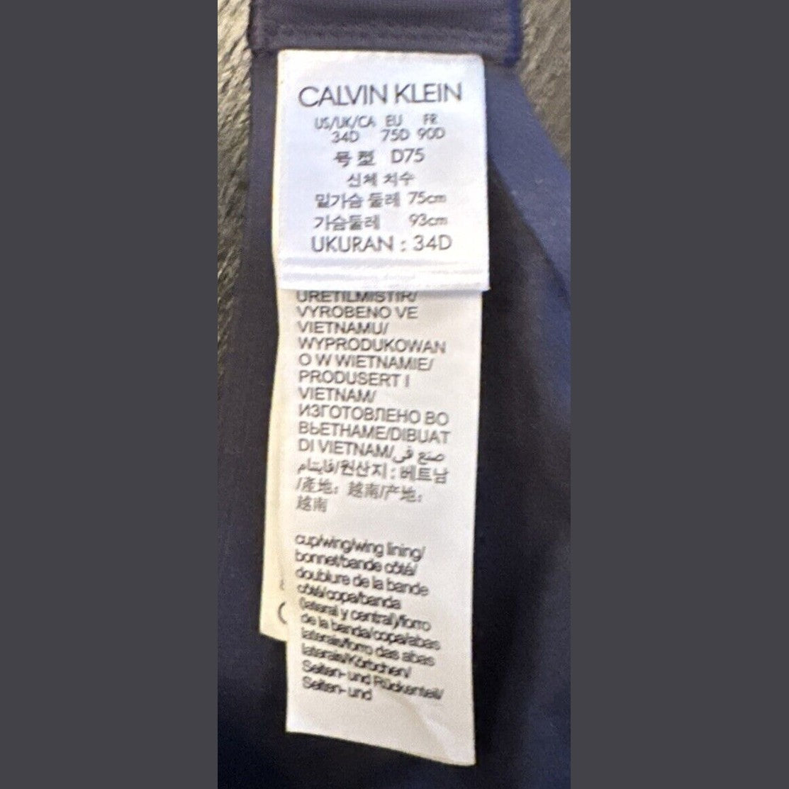 Calvin Klein Women’s Perfectly Fit T-Shirt Bra F3837 - Speakeasy Blue- 34D