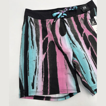 $60 Rip Curl Men’s Mirage Board Shorts Stretch Lightweight-Multicolor-Size: 29W