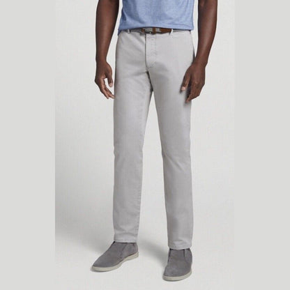 $198 PETER MILLAR Collection Men’s Concorde Garment Dyed Trouser-Grey-34W 36L