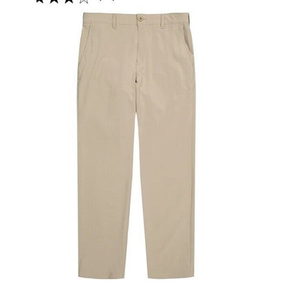IZOD Men’s Saltwater Flat Golf  Front Chino Pants - R Khaki - 34W 30L - NWT