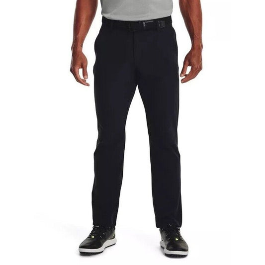 $70 Under Armor Men’s Wicking Golf Flat Front Pants -Black - Size: 34W 30L - New