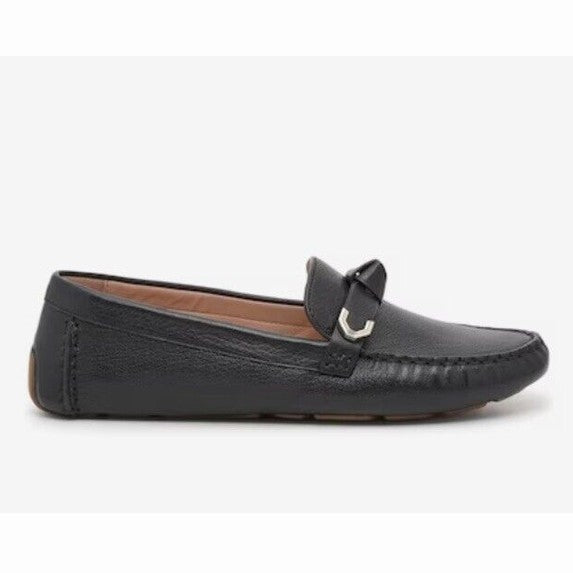 Cole Haan Women's Evelyn Bow Driver Driving Style Loafer -Black-7M (B) - New