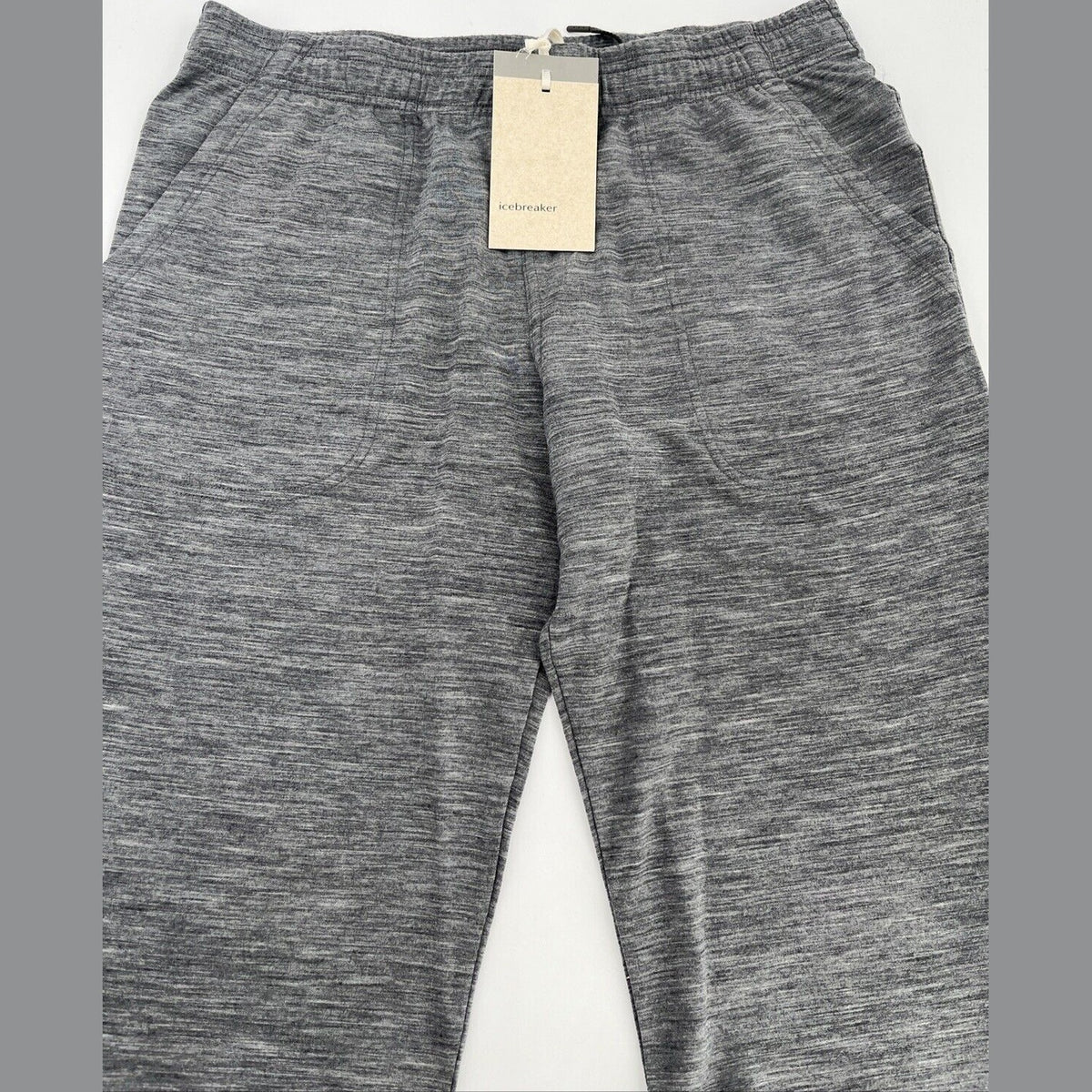$150 Icebreaker Men’s Shifter Merino Wool Jogger Sweatpants-Gritston Grey-XLarge