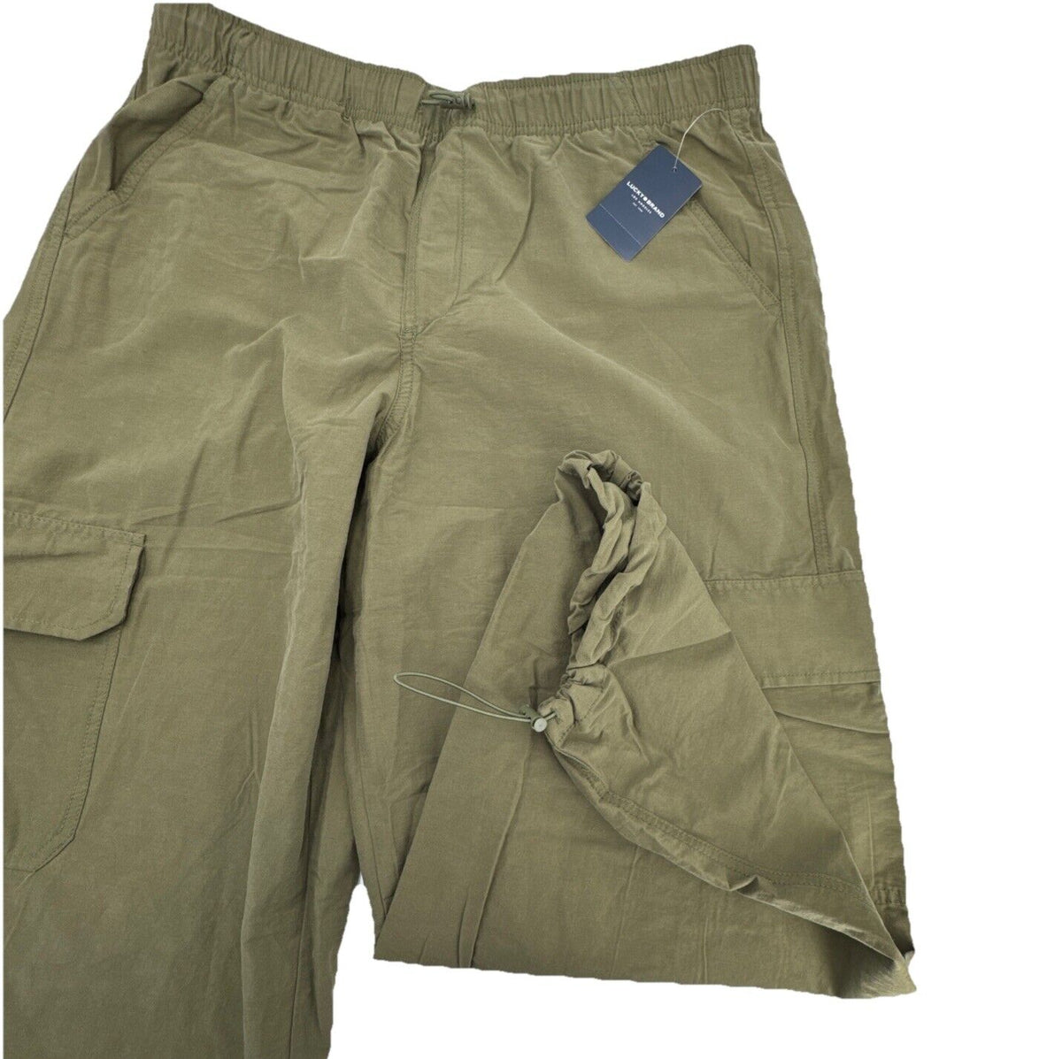 $99 Lucky Brand Women’s Parachute Cargo Pants- Olive Green- Large