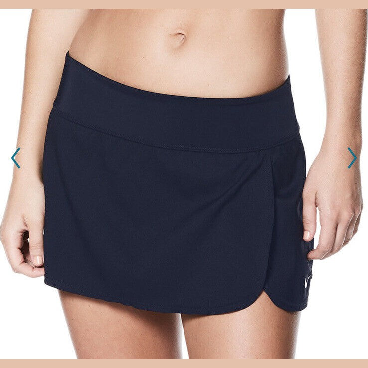 Nike Swim Bottoms Women's Board Skirt NESS8203-440 Navy Blue-XLarge- New $56