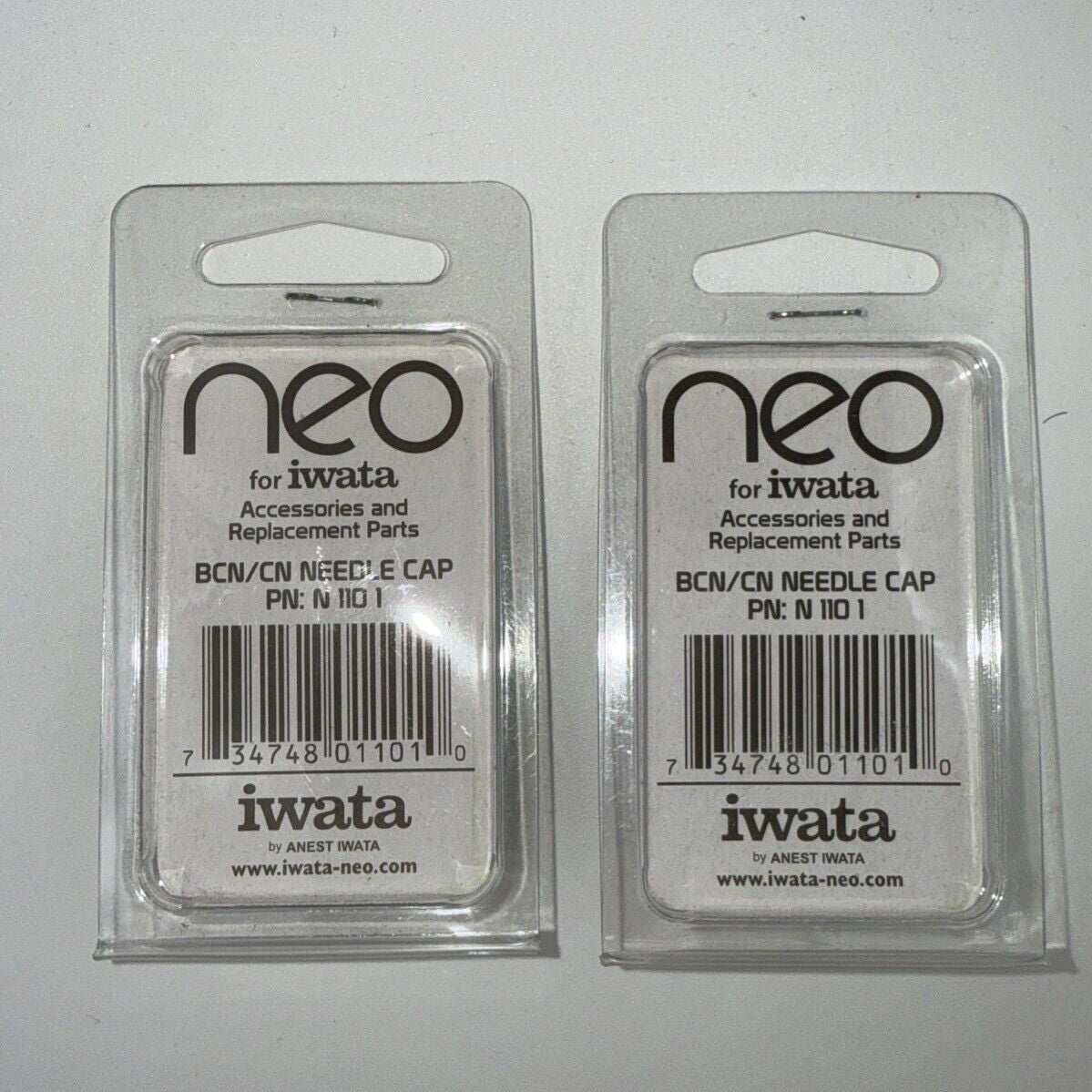Lot Of 2 - IWATA Airbrush Replacement Needle Cap BCN PN: N 110 1 / IWAN1101