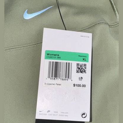 Nike Women's Zenvy Gentle-Support High-Waisted 7/8 Leggings - Oil Green- XL- NWT
