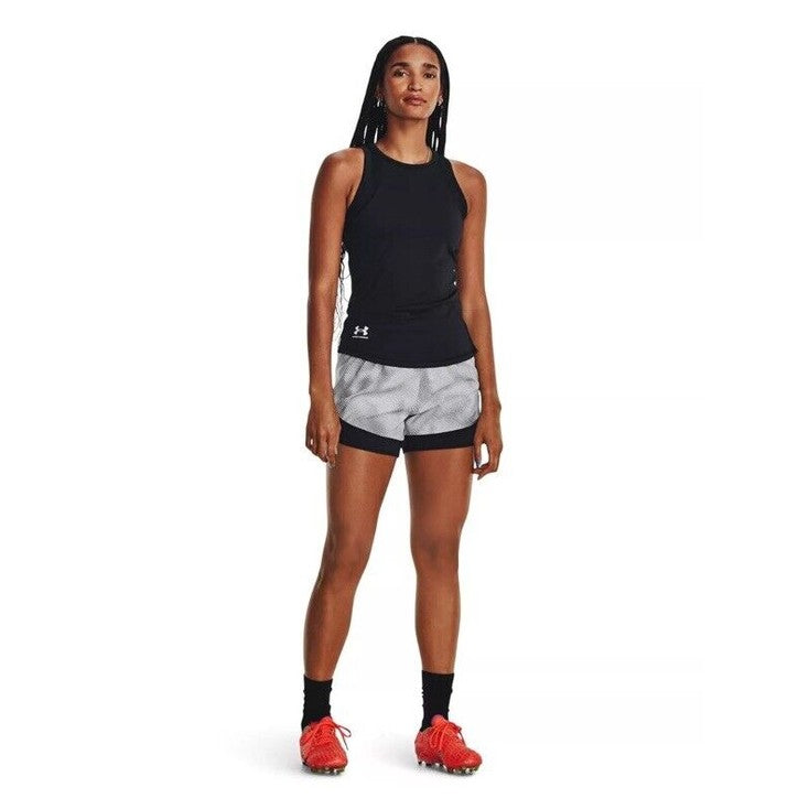 $40 Under Armour Women’s Pro Shorts PRINT Lightweight- White/Grey-Large-New