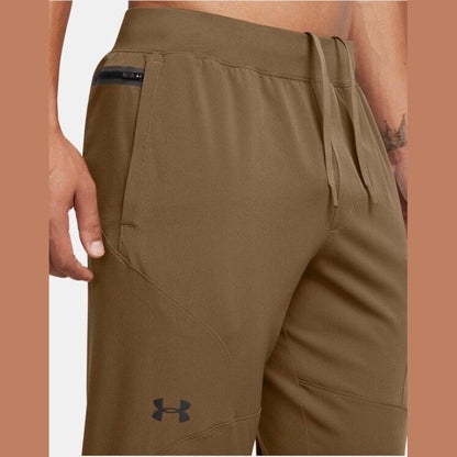 $90 Under Armour Men’s Unstoppable Tapered Training Joggers -Coyote-2XLarge-New