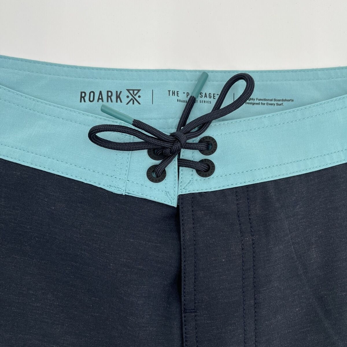 $69 Roark Men’s Passage Panel Batik 17” Boardshorts-D.Navy Black -Size: 33W-New