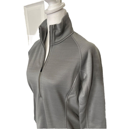 $129 STIO Women's Gannett Peak Half-Zip Fleece Pullover- Moon Dust- Medium -New
