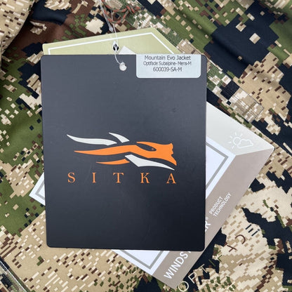 Sitka Gear Mountain Evo Jacket Optifade Subalpine 600039-SA-Medium-New Tags $329