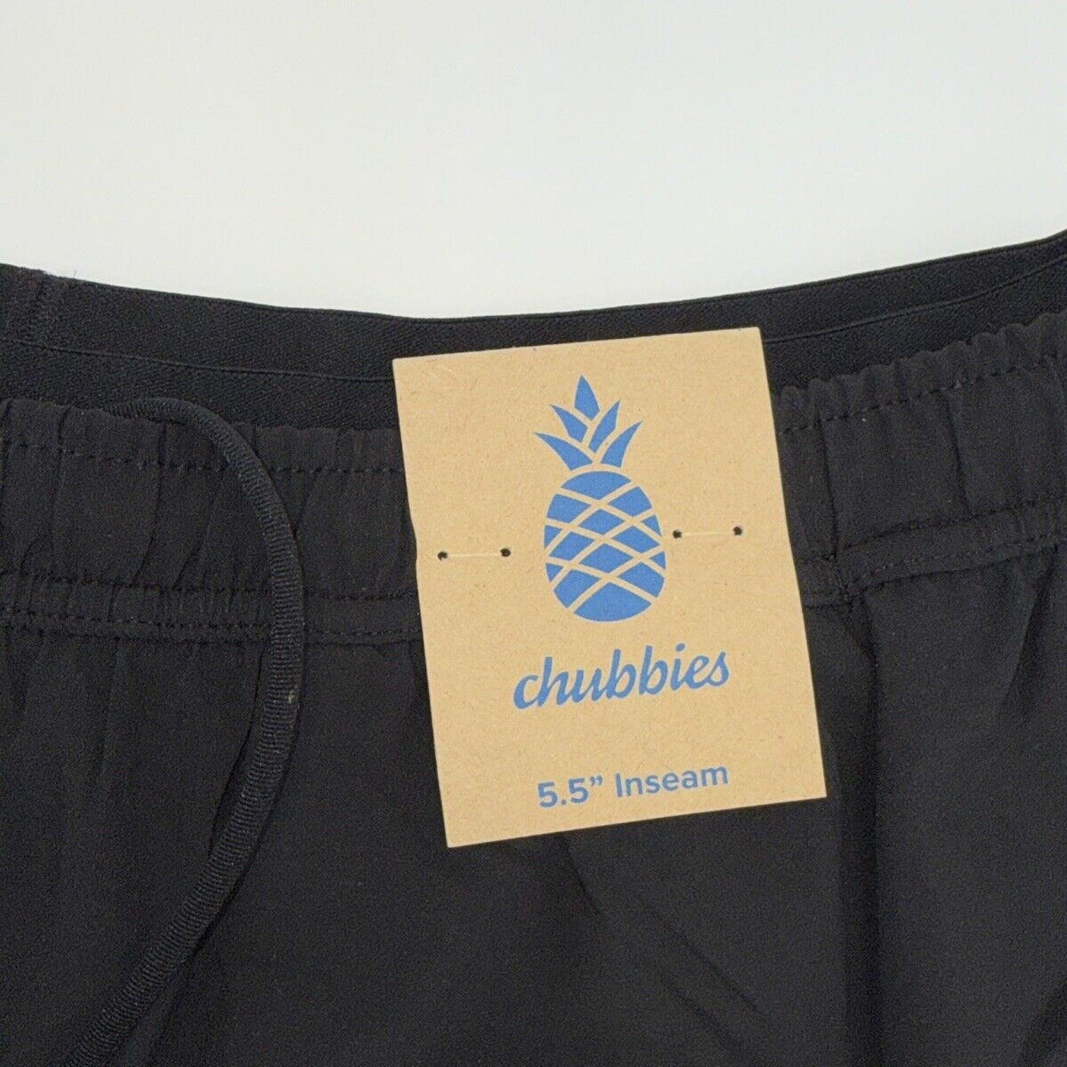 $80 Chubbies Men’s The Secret Agents 5.5” Ultimate Training Shorts-Black- Large