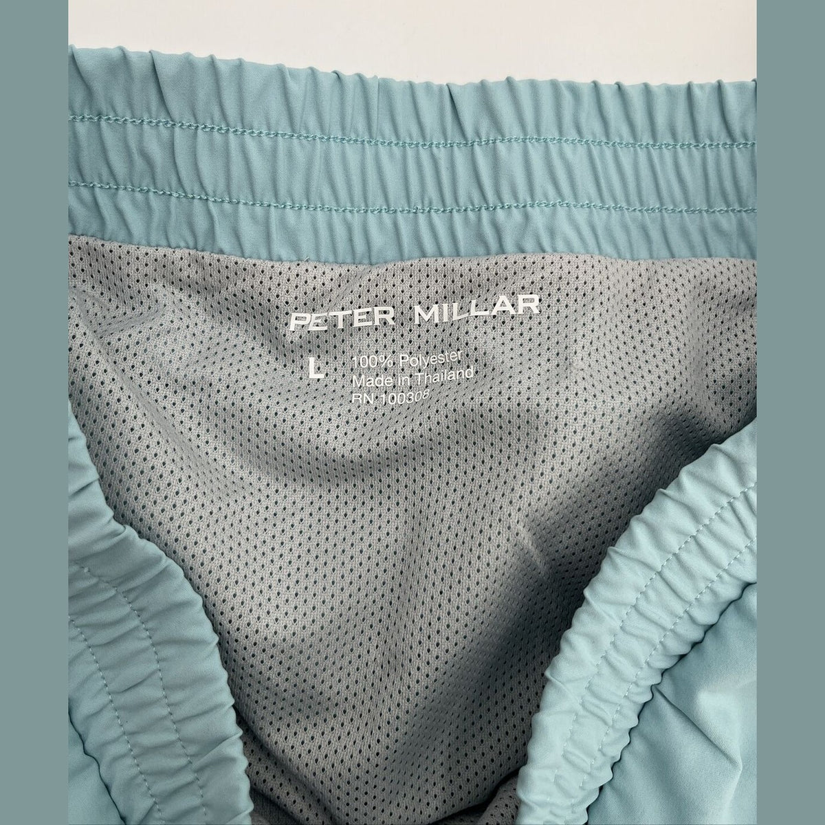 $80 Peter Millar Women's Meridian Performance Running Short-Cirrus Blue-Large