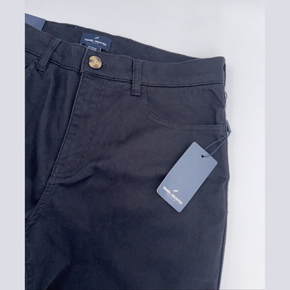 $99 Daniel Hechter Straight Fit Chino 5 Pocket Pants Jeans-Black- 32W 30L-New