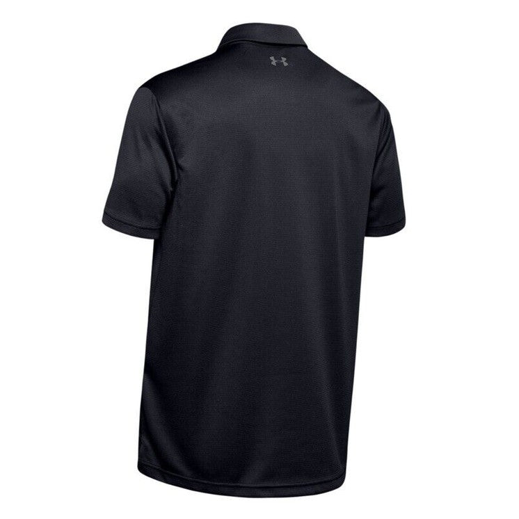 Under Armour Men's UA Tech Performance Golf Polo T-Shirt 1290140-Black-Small-New
