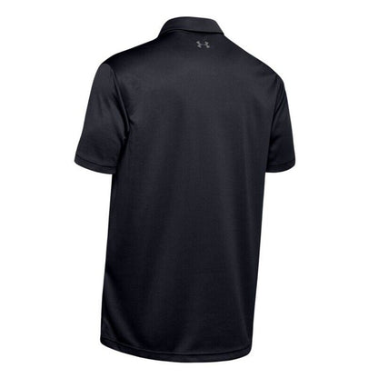 Under Armour Men's UA Tech Performance Golf Polo T-Shirt 1290140-Black-Small-New