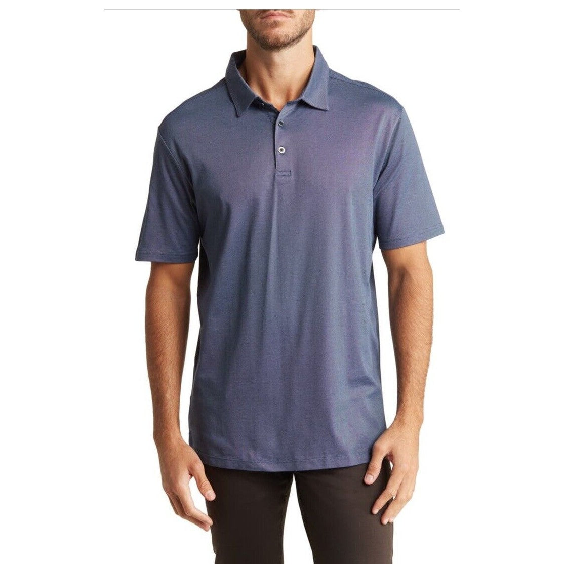 Westzeroone Men’s River Valley Polo S/S Shirt - Blue Night- Small- New Tags $69