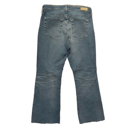 $235 AG Women’s Farrah Boot Crop Denim- 20 Years Undertow Destructed- Size 31