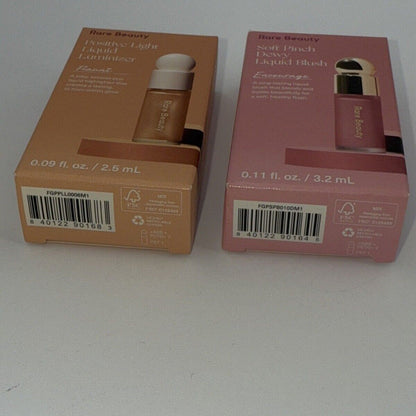 2 Count-Rare Beauty Selena 1 Encourage 1 Flaunt Soft Pinch Blush Mini 0.11 fl oz