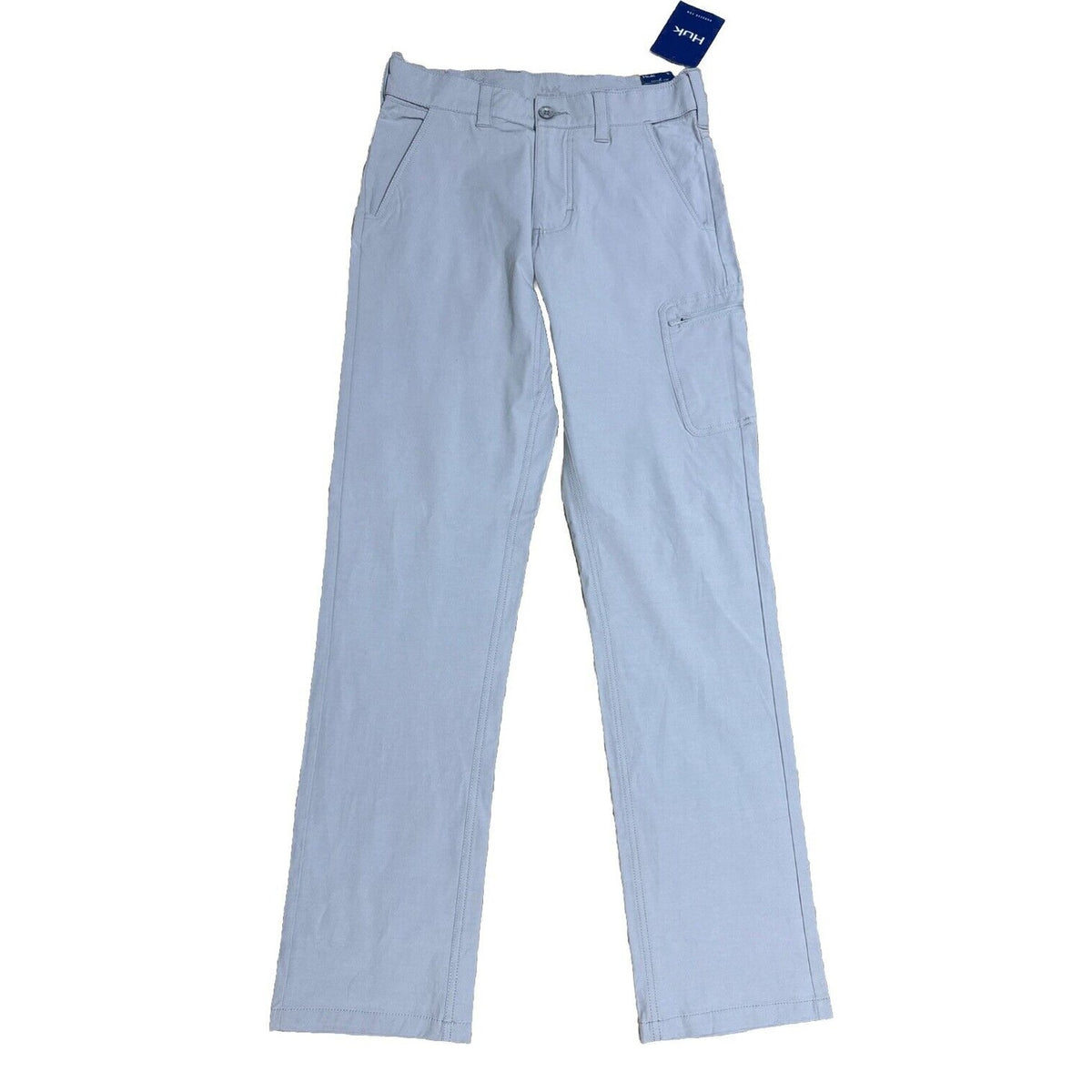 $80 Huk Men’s Next Level Pants Fishing Hiking Stretchy-Overcast Grey-Small-New
