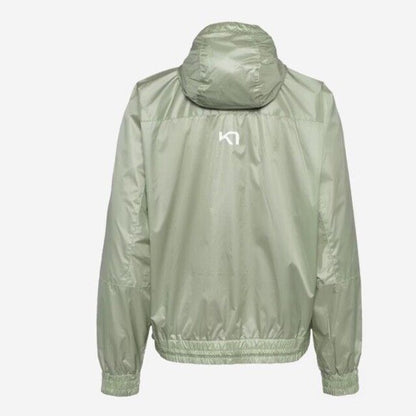 $120 Kari Traa Women’s Pauline Jacket Rain/Run Training-Slate Green- Medium- New