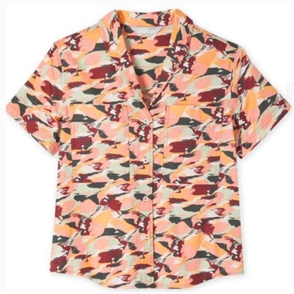 $109 Stio Women’s Marion Brush Stroke Camp Shirt Button Up-Size: Small- NWT