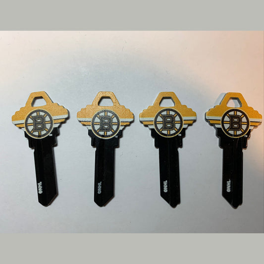 Lot 4 Keys House / Office Blank Keys SC 1 -  4 Boston Bruins
