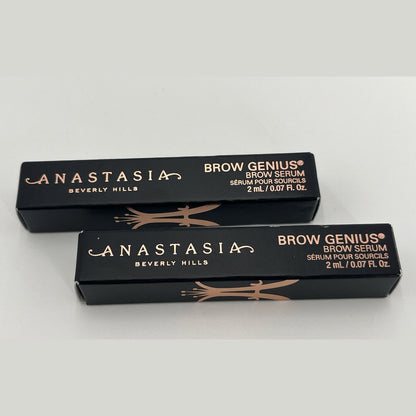 Lot Of 2 - ANASTASIA BEVERLY HILLS Brow Genius Conditioning Brow Serum 0.07 Mini