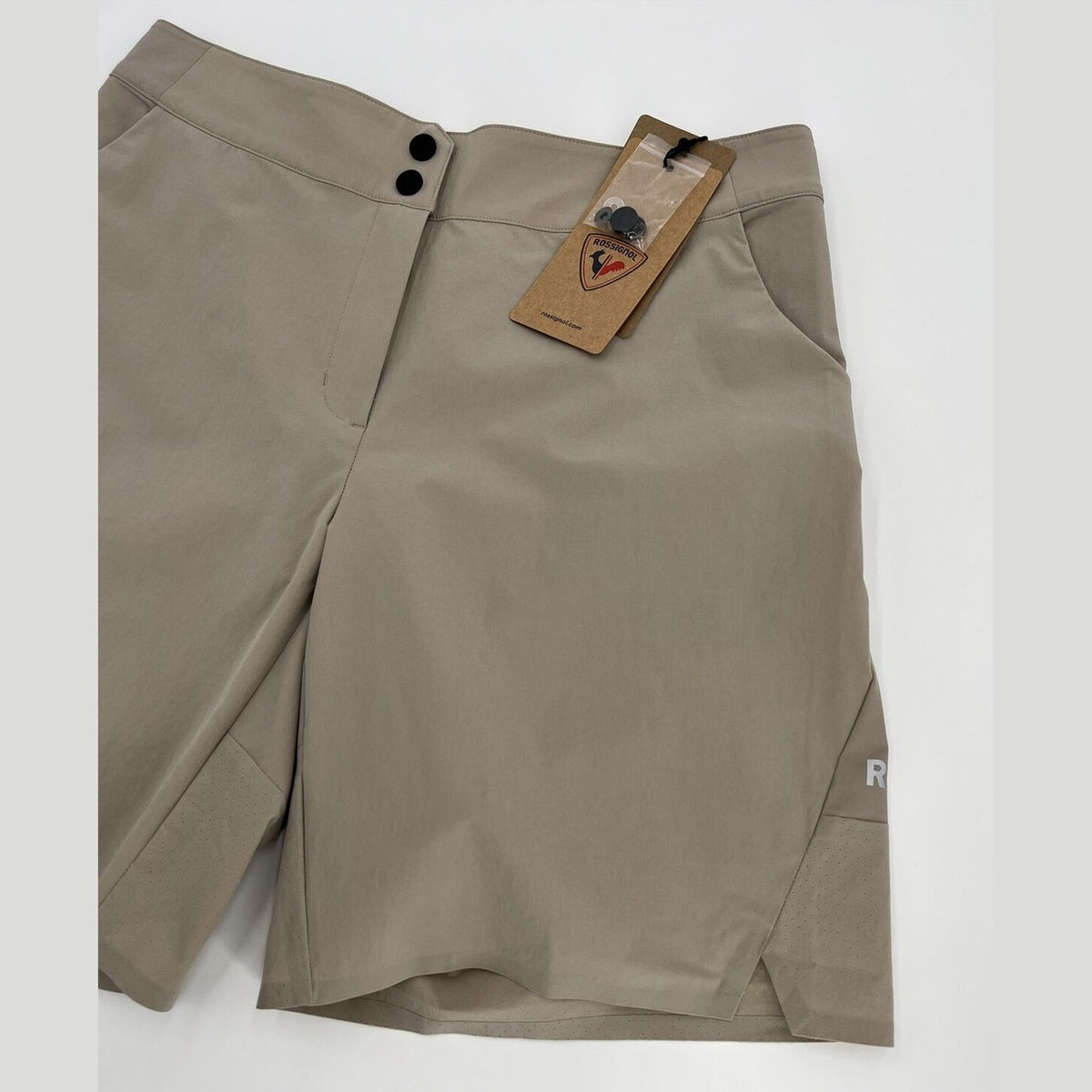 $90 Rossignol Women’s SKPR Hiking/Everyday Shorts-Birch Beige-Medium-New