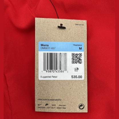 $35 Nike Men's Dri-Fit 9" Woven Training Shorts - Red- Size: Medium-  NEW