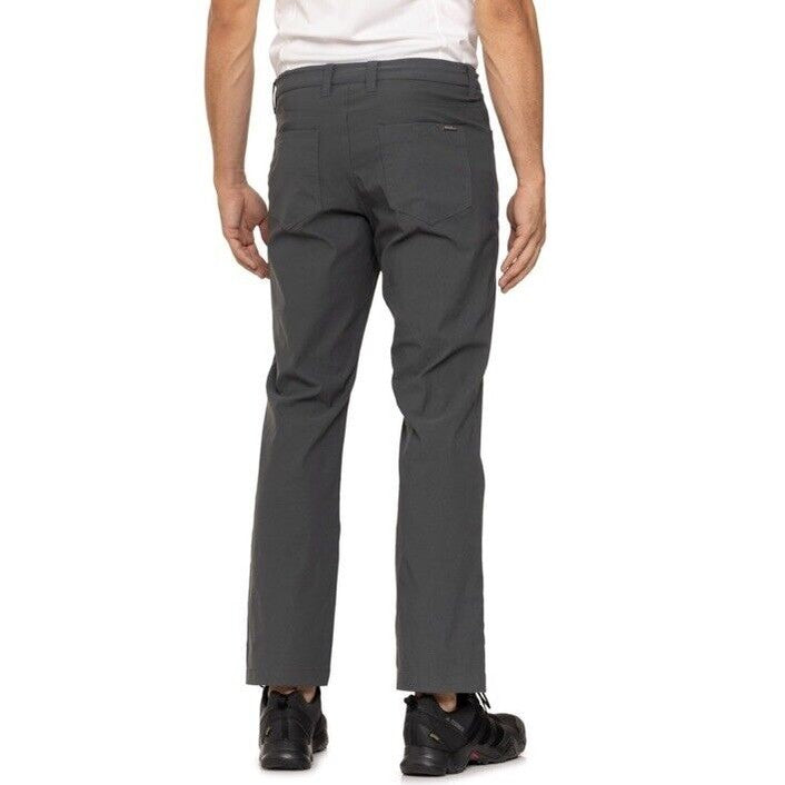 Eddie Bauer Men’s Straight Fit Performance Pants- Dark Smoke - 30Wx30L
