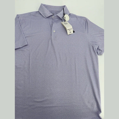 $59 Kenneth Cole Men’s Pique Cooling Performance Polo Shirt UPF 50-Orchid-Small