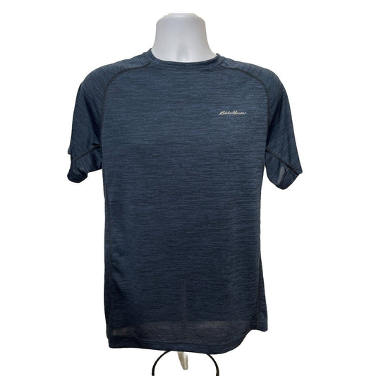 Eddie Bauer Men's Resolution Short Sleeve Tee Shirt-Storm Blue-Small-New Tag