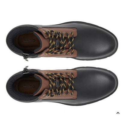 Aldo Men’s Mayfair Lace Boots - Black/Brown- Size: 10M - NEW - Retail $149